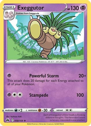 Exeggutor (058/159) [Sword & Shield: Crown Zenith]-1