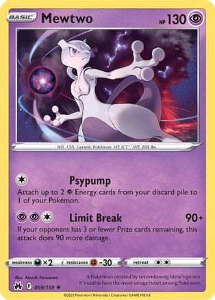 Mewtwo (059/159) [Sword & Shield: Crown Zenith]-1
