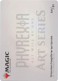 Vivisection Evangelist // Vivisection Evangelist (AONE-054) - Phyrexia: All Will Be One Art Series (Borderless) Foil-2