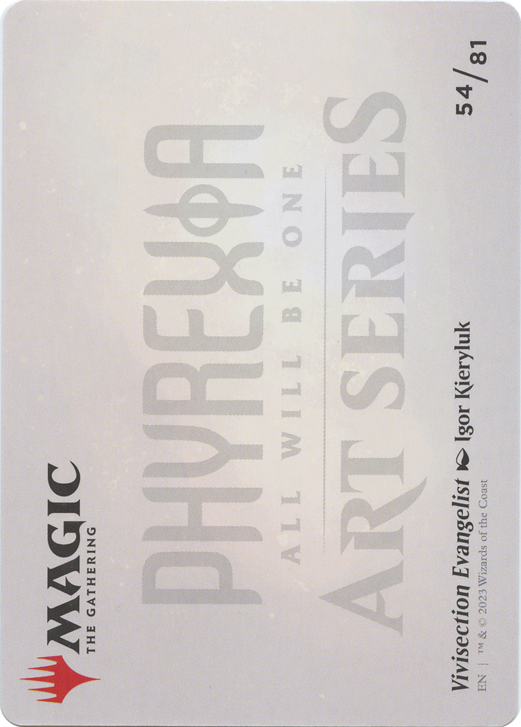 Vivisection Evangelist // Vivisection Evangelist (AONE-054) - Phyrexia: All Will Be One Art Series (Borderless) Foil-2