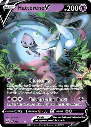 Hatterene V (065/159) [Sword & Shield: Crown Zenith]-1