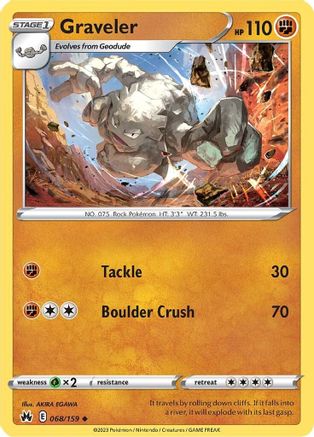 Graveler (068/159) [Sword & Shield: Crown Zenith]-1