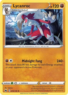 Lycanroc (074/159) [Sword & Shield: Crown Zenith]-1