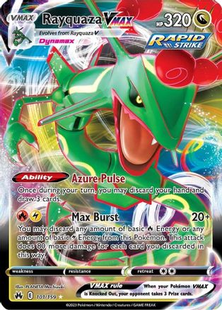 Rayquaza VMAX (101/159) (101) [Sword & Shield: Crown Zenith]-1