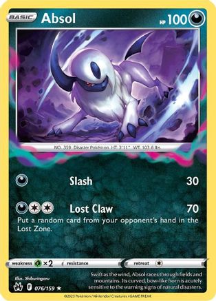 Absol (076/159) [Sword & Shield: Crown Zenith]-1