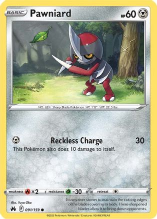 Pawniard (091/159) (91) [Sword & Shield: Crown Zenith]-1