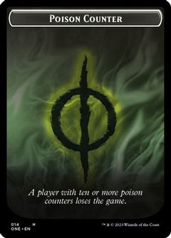 Poison Counter // Beast Double-Sided Token [Phyrexia: All Will Be One Commander Tokens]-3