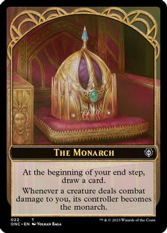The Monarch // Golem Double-Sided Token [Phyrexia: All Will Be One Commander Tokens]-3