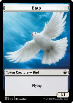 Bird // Cat Double-Sided Token [Phyrexia: All Will Be One Commander Tokens]-3
