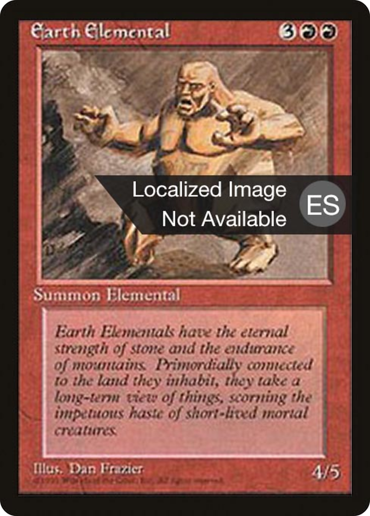 Earth Elemental [Fourth Edition Foreign Black Border]-1