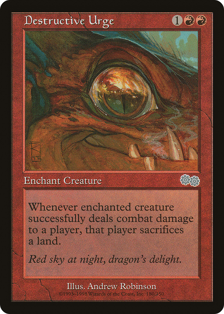 Destructive Urge [Urza's Saga]-1