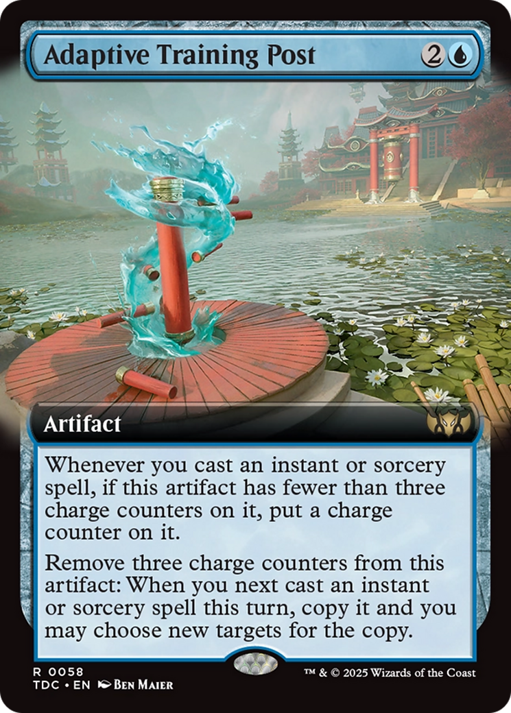 Adaptive Training Post (Extended Art) [Tarkir: Dragonstorm Commander]-1