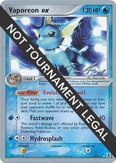 Vaporeon ex (110/113) (Legendary Ascent - Tom Roos) [World Championships 2007]-1