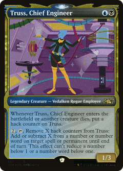 Truss, Chief Engineer (Showcase) (Galaxy Foil) (UNF-523) - Unfinity: (Showcase) Foil-1