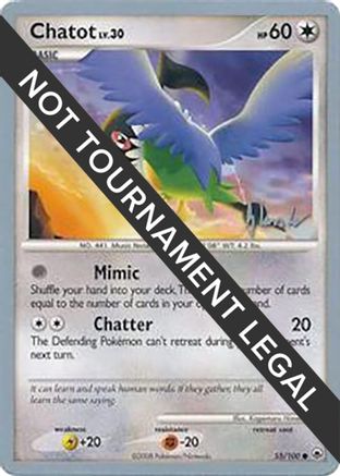 Chatot LV.30 (55/100) (Empotech - Dylan Lefavour) [World Championships 2008]-1