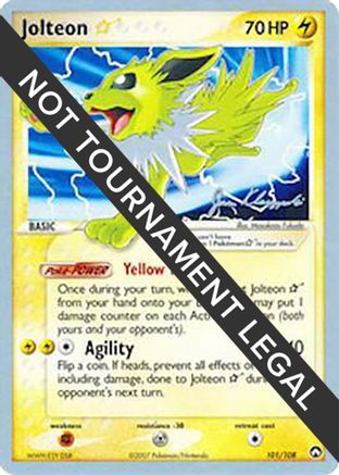 Jolteon Star (101/108) (Psychic Lock - Jason Klaczynski) [World Championships 2008]-1