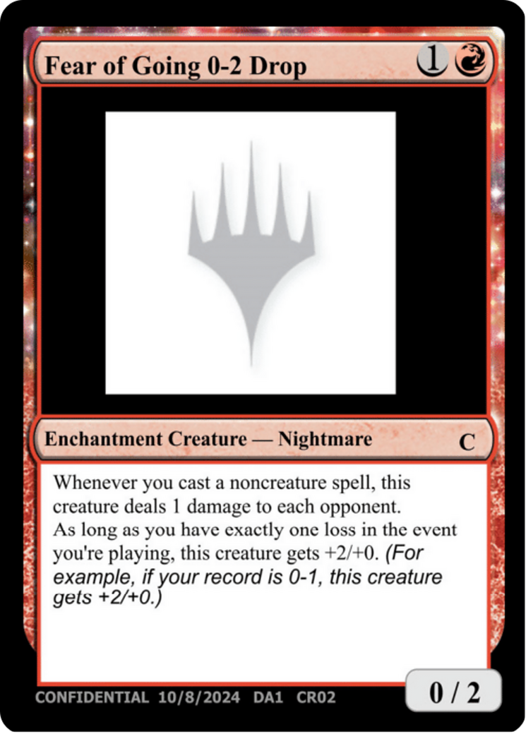 Fear of Going 0-2 Drop (UNK-CR02) - Unknown Event: (enchantment)-1