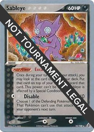 Sableye (10/100) (Intimidation - Tristan Robinson) [World Championships 2008]-1