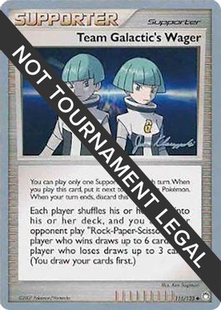 Team Galactic's Wager (115/123) (Psychic Lock - Jason Klaczynski) [World Championships 2008]-1