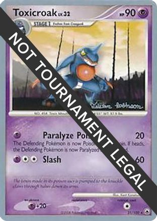 Toxicroak LV.32 (31/100) (Intimidation - Tristan Robinson) [World Championships 2008]-1
