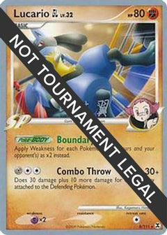 Lucario GL LV.32 (8/111) (Crowned Tiger - Tsubasa Nakamura) [World Championships 2009]-1