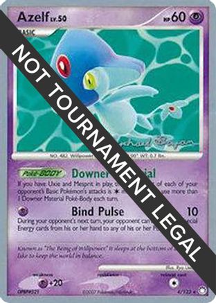 Azelf LV.50 (4/123) (Happy Luck - Mychael Bryan) [World Championships 2010]-1