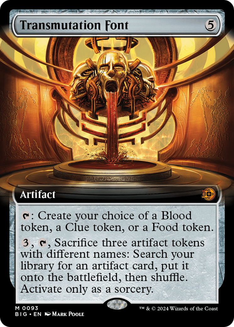 Transmutation Font (Extended Art) (BIG-093) - The Big Score: (Extended Art) Foil-1