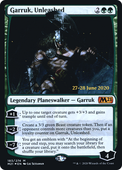 Garruk, Unleashed [Core Set 2021 Prerelease Promos]-1