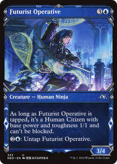 Futurist Operative (Showcase Ninja) [Kamigawa: Neon Dynasty]-1