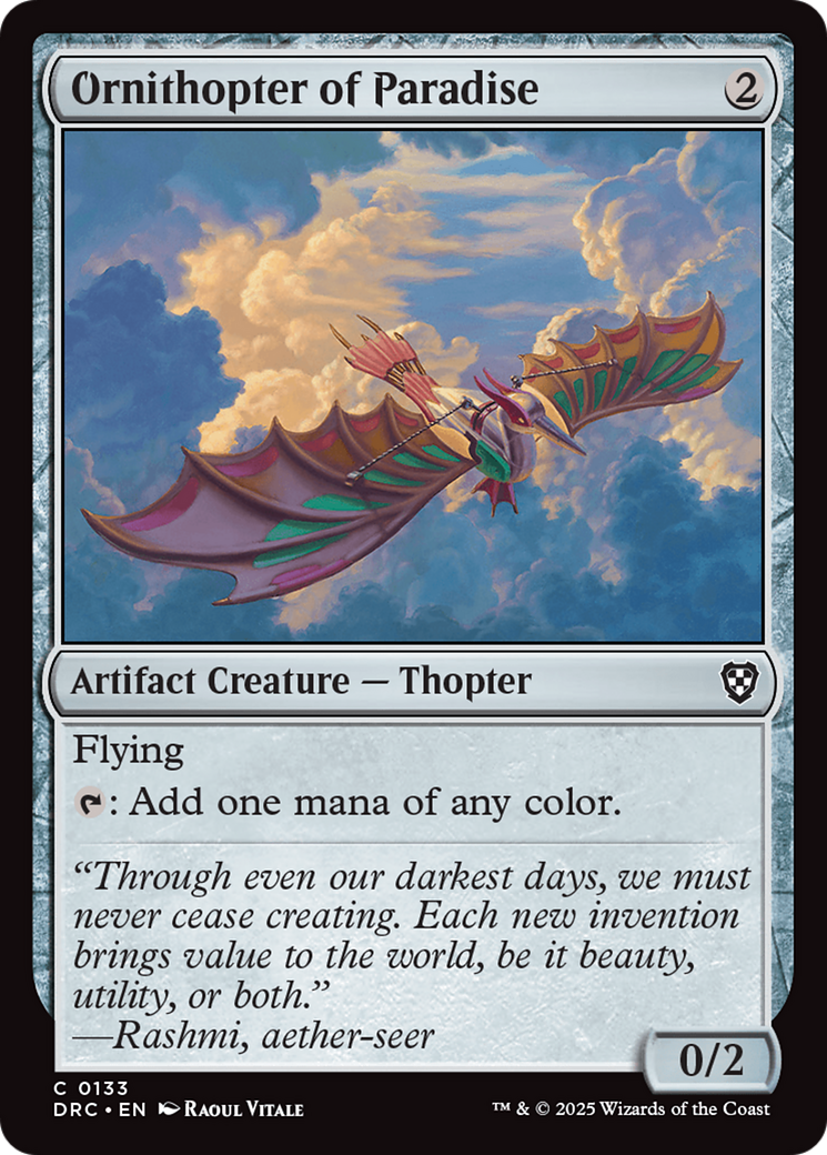 Ornithopter of Paradise [Aetherdrift Commander]-1