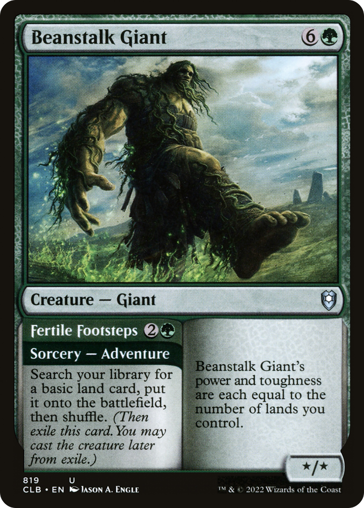 Beanstalk Giant // Fertile Footsteps [Commander Legends: Battle for Baldur's Gate]-1