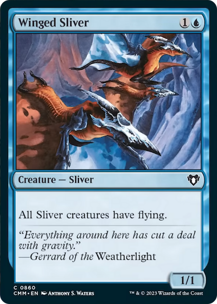 Winged Sliver [Commander Masters]-1