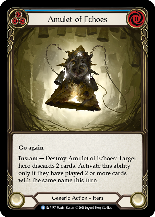 Amulet of Echoes [EVR177] (Everfest)  1st Edition Normal-2