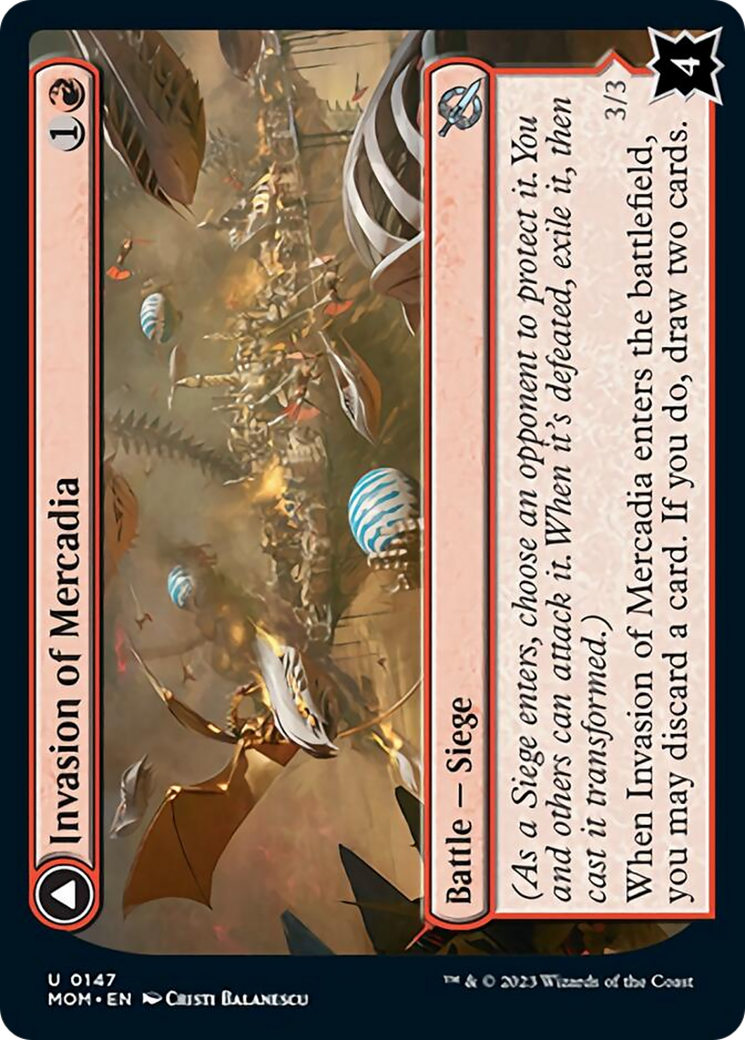Invasion of Mercadia // Kyren Flamewright [March of the Machine]-1