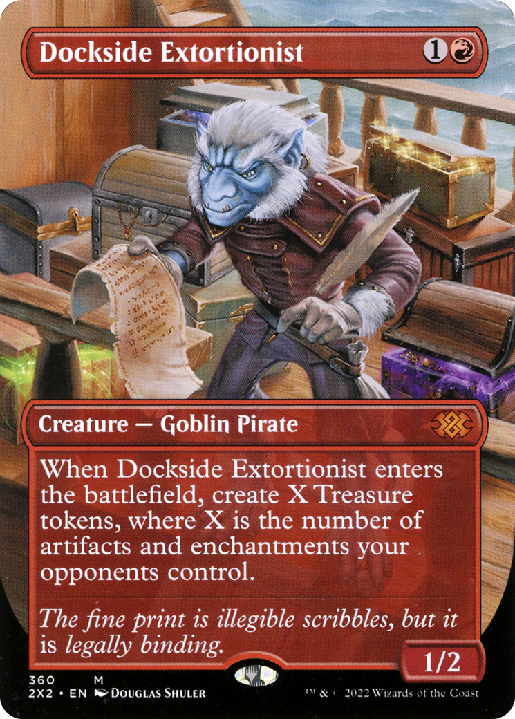 Dockside Extortionist (Borderless Alternate Art) [Double Masters 2022]-1