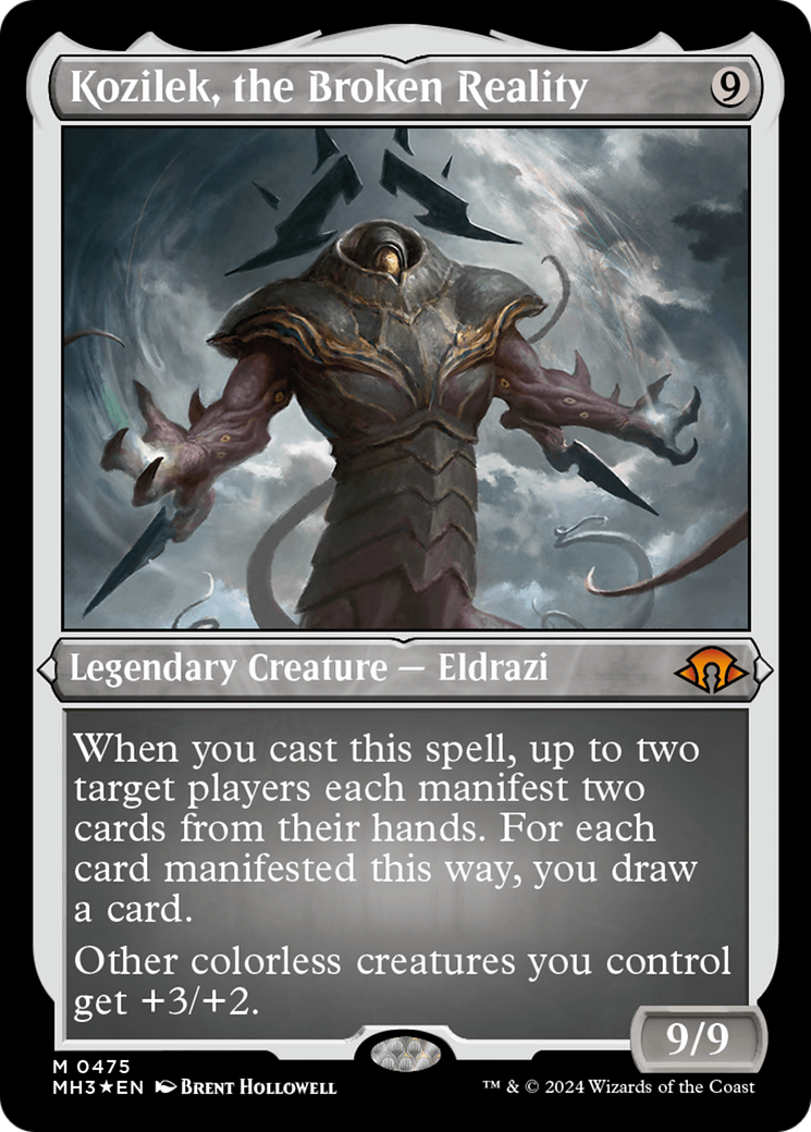 Kozilek, the Broken Reality (Foil Etched) [Modern Horizons 3]-1