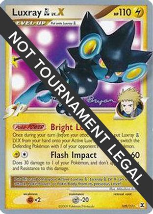 Luxray GL LV.X (109/111) (Happy Luck - Mychael Bryan) [World Championships 2010]-1