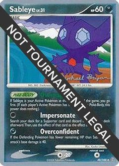 Sableye LV.31 (48/100) (Happy Luck - Mychael Bryan) [World Championships 2010]-1