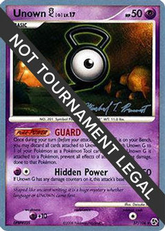 Unown G LV.17 (57/106) (Boltevoir - Michael Pramawat) [World Championships 2010]-1