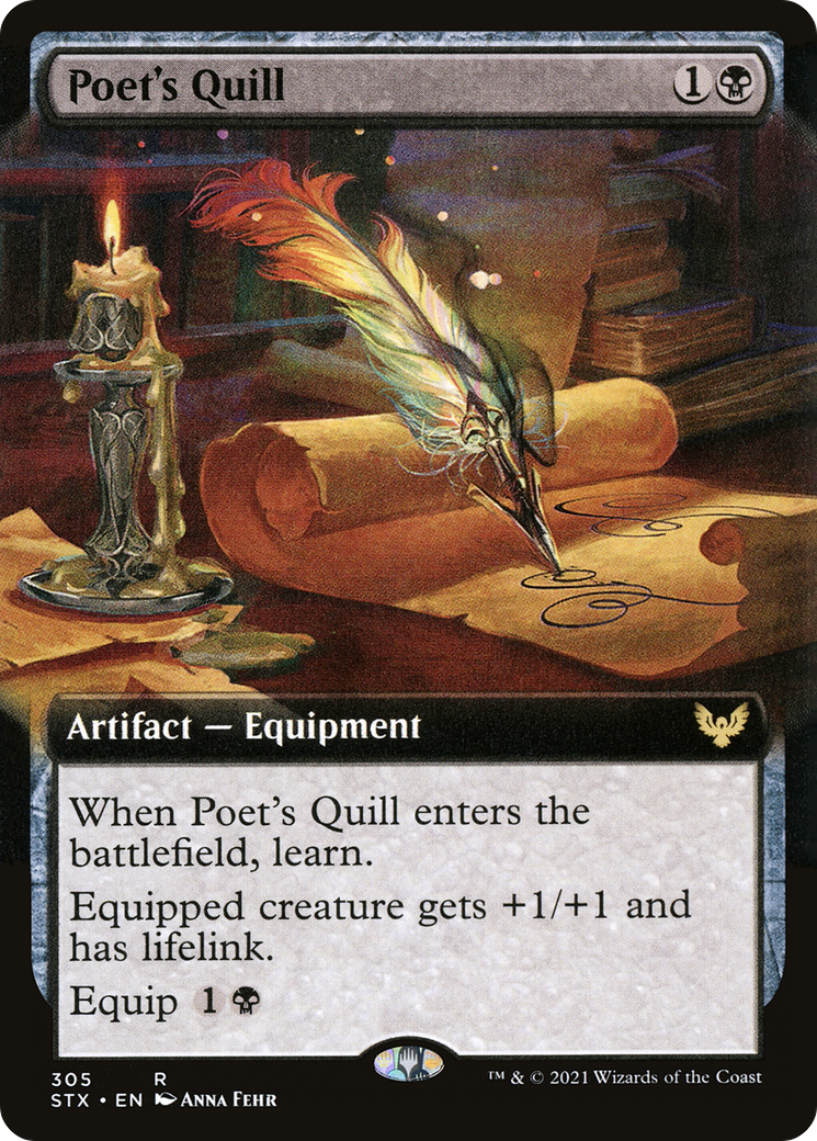 Poet's Quill (Extended Art) [Strixhaven: School of Mages]-1