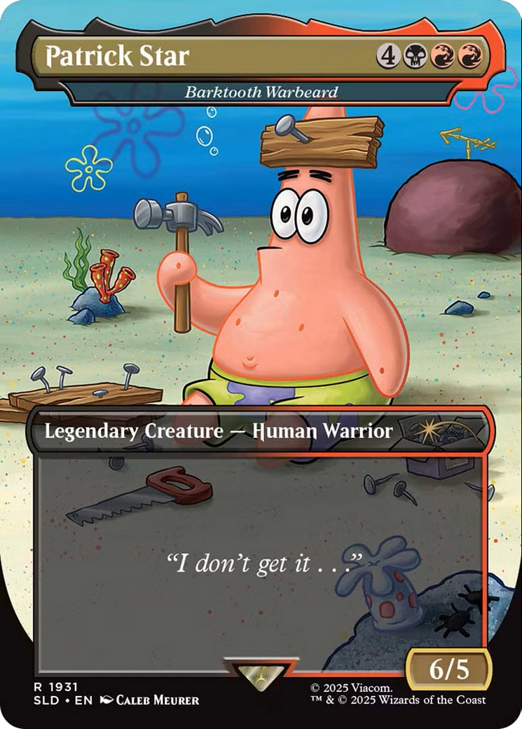 Patrick Star - Barktooth Warbeard [Secret Lair Drop Series]-1