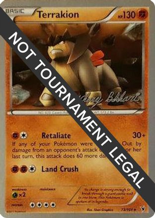 Terrakion (73/101) (CMT - Zachary Bokhari) [World Championships 2012]-1