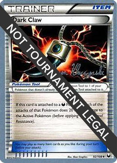 Dark Claw (92/108) (Darkrai Deck - Jason Klaczynski) [World Championships 2013]-1