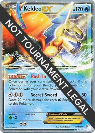 Keldeo EX (49/149) (Anguille Sous Roche - Clement Lamberton) [World Championships 2013]-1