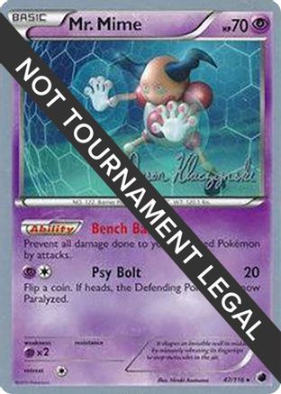 Mr. Mime (47/116) (Darkrai Deck - Jason Klaczynski) [World Championships 2013]-1