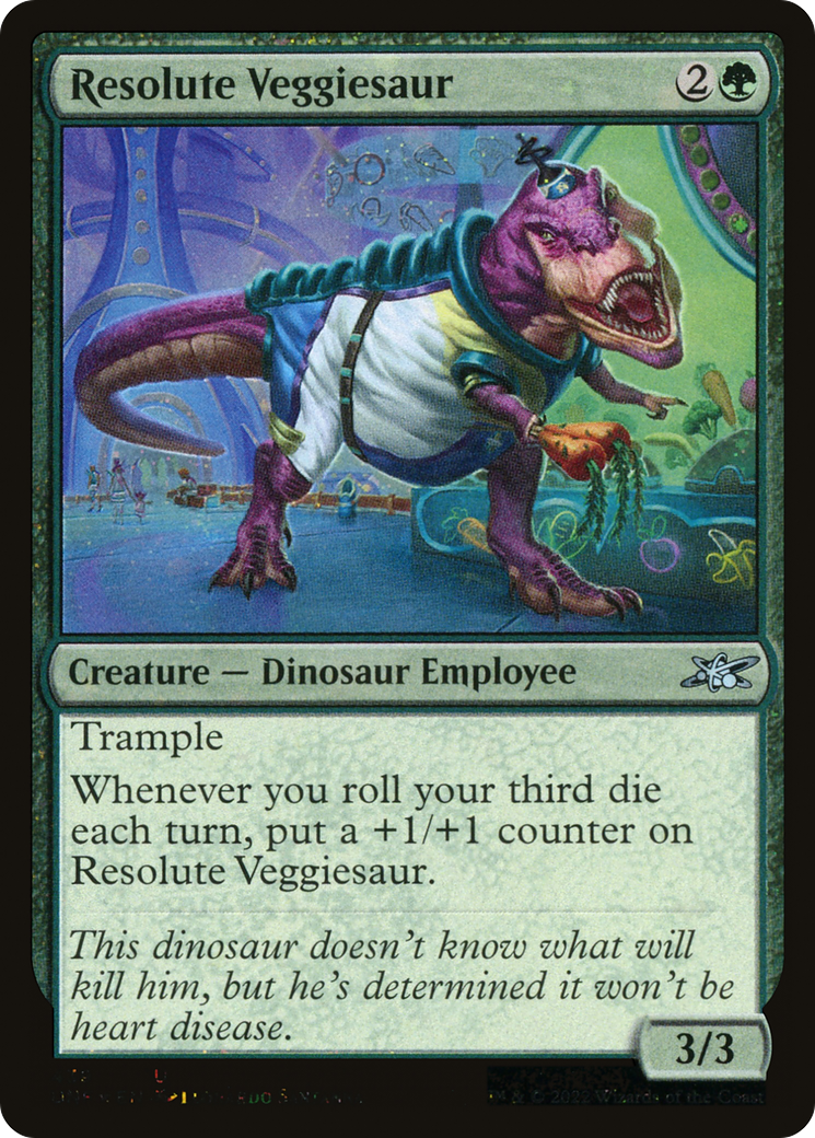 Resolute Veggiesaur (Galaxy Foil) [Unfinity]-1