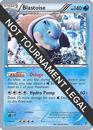 Blastoise (16/101) (HonorStoise - Jacob Van Wagner) [World Championships 2015]-1