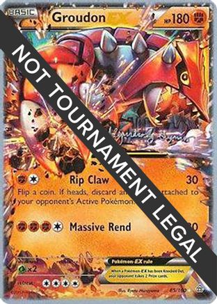 Groudon EX (85/160) (Primal Groudon - Alejandro Ng-Guzman) [World Championships 2015]-1