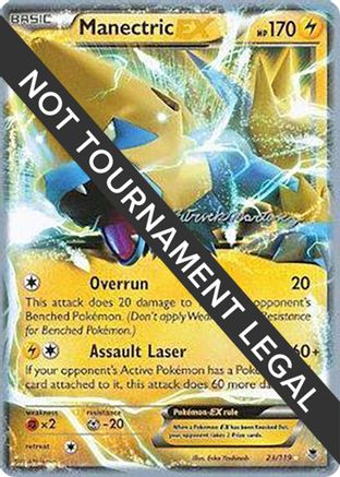 Manectric EX (23/119) (Punches 'n' Bites - Patrick Martinez) [World Championships 2015]-1