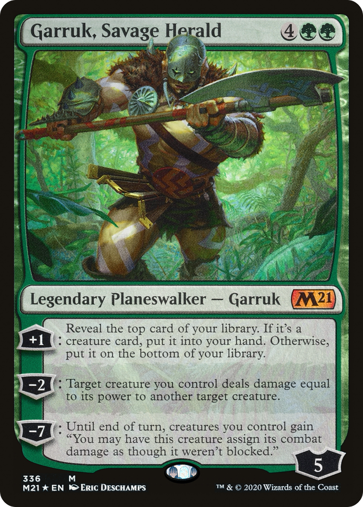 Garruk, Savage Herald [Core Set 2021]-1